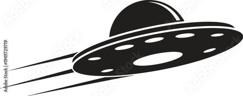 Conceptual graphic of a fast-moving unidentified flying object in flight