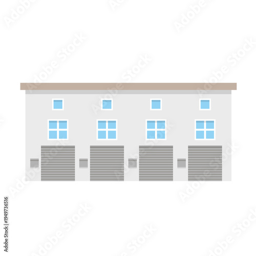 ガレージの建物イラスト