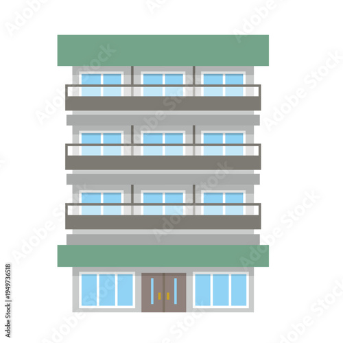 マンションの建物イラスト