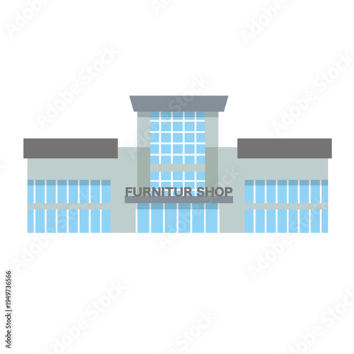家具ショップの建物イラスト