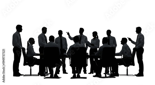 Business people in a meeting room.