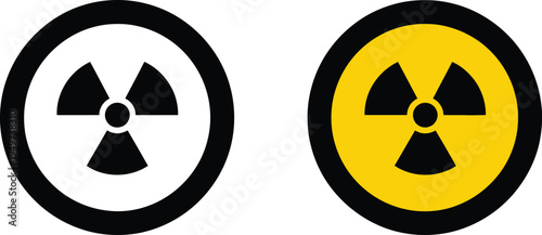 Radiation hazards, trefoil symbol. 