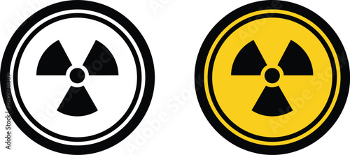 Radiation hazards, trefoil symbol. 