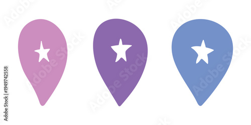 Set of hand drawn map pin Map marker pointer sign GPS and mapping tools Location pin symbol Pinpoint clipart in doodle style Single element for web, design