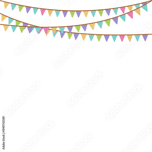Bunting Festival Illustration