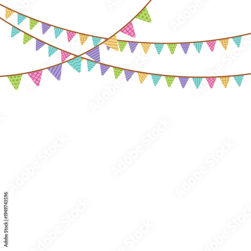 Bunting Festival Illustration