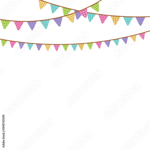 Bunting Festival Illustration