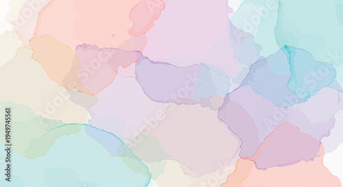 Adobe IllustraSoft pastel watercolor abstract background with fluid organic shapes texturetor Artwork