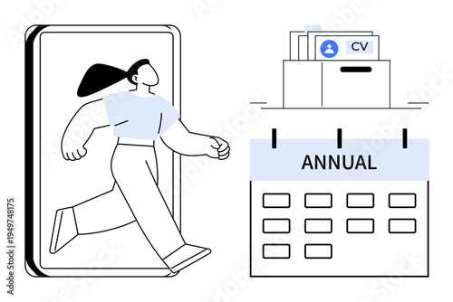 Recruitment process. Recruitment highlights HR tasks thumbs up CV review and interviews. Recruitment streamlines hiring, evaluates annual hiring trends, and finds qualified job candidates. Useful