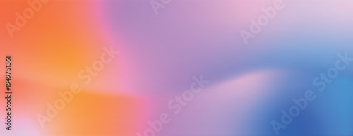 Vibrant gradient background with smooth texture, featuring orange, pink, and blue hues. The background blends orange and blue seamlessly. Minimal abstract gradient vector background