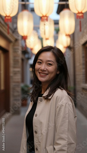 Wallpaper Mural Woman Walking on a City Street Torontodigital.ca