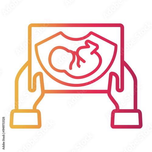 pregnancy Line Gradient Icon