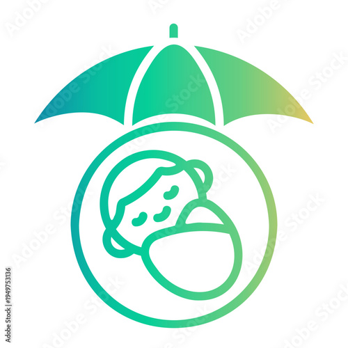 pregnancy Line Gradient Icon