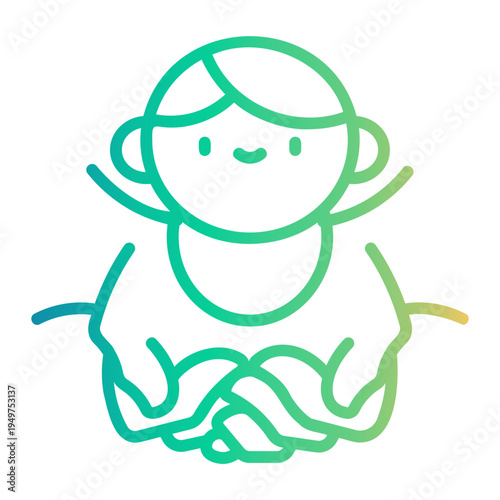 pregnancy Line Gradient Icon