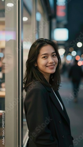 Wallpaper Mural Woman Walking on a City Street Torontodigital.ca