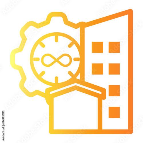 office Line Gradient Icon