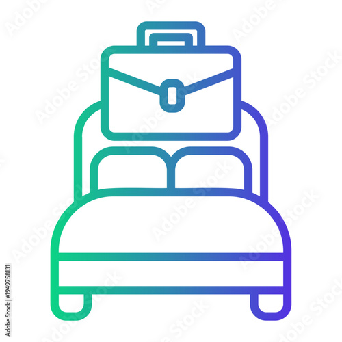 overwork Line Gradient Icon