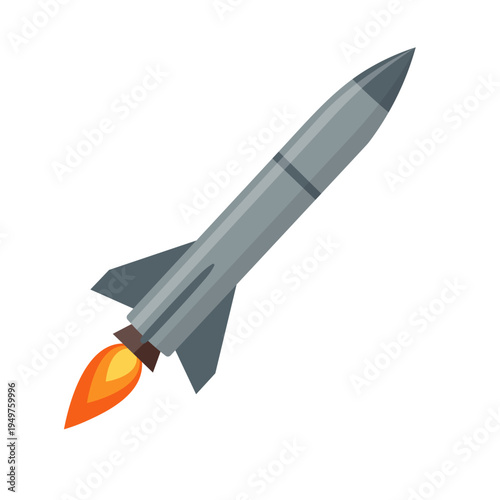 Rocket Launch Illustration