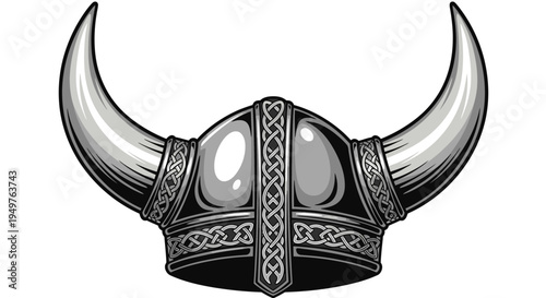 Viking Helmet With Horns - Norse Warrior Headwear