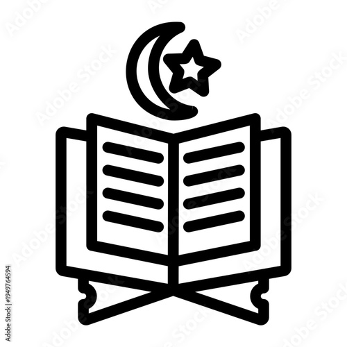 holy quran Line Icon