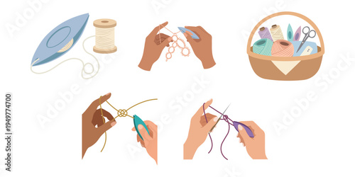 Knitting and Sewing Tools Set