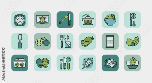 Home Healthcare and Medical Service Icons Set for Patient Care and Treatment