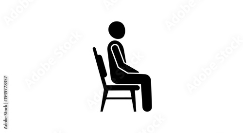 Person sitting on a chair.