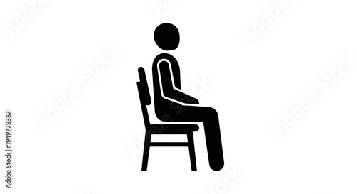 Person sitting on a chair.