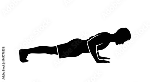 Man doing push up exercise.