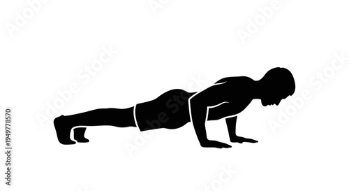 Man doing push up exercise.