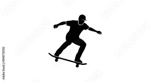 Man doing tricks on skateboard.