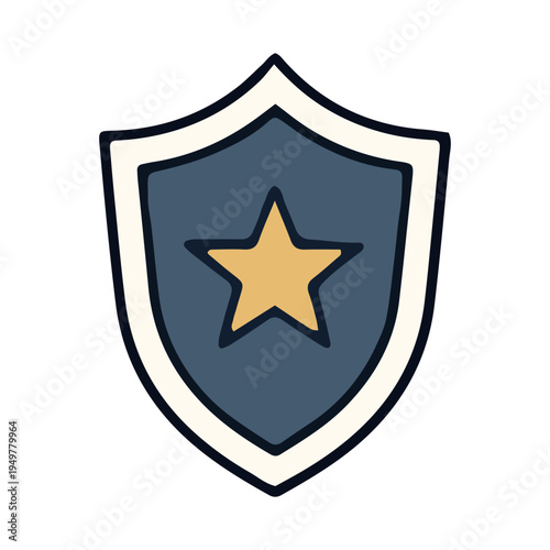 Shield with Star Icon