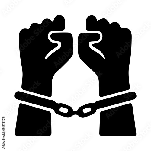 Hands in Handcuffs Icon