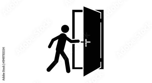 Person entering through open doorway.