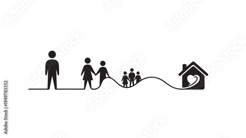 A family led by parents with a heartwarming home connection