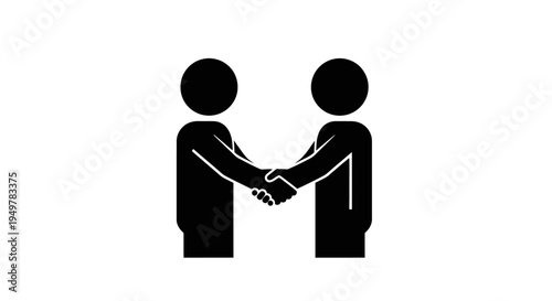Two People Shaking Hands Together.
