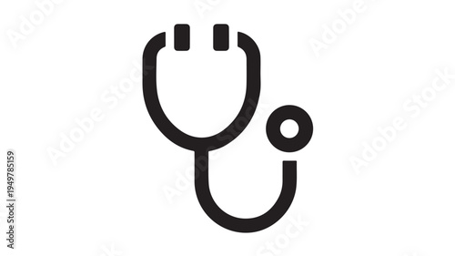 A doctor uses a stethoscope for a medical examination in a clinic.