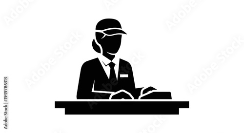 Businessman wearing virtual reality headset.