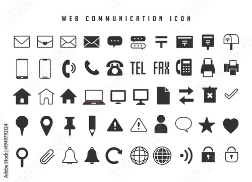 WEBコミュニケーションアイコン素材 