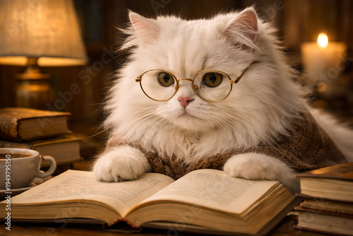 cat, book and Knowledge