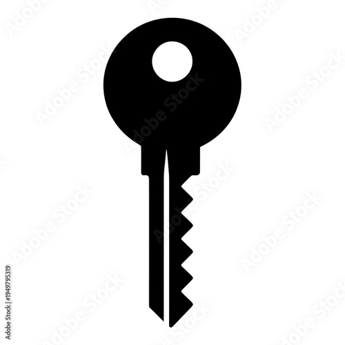 Thin Line Key Outline UI Icon