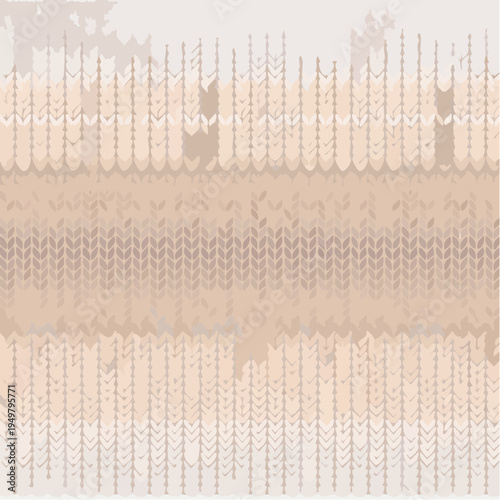 Warm and inviting seamless knitted fabric texture with intricate crochet yarn patterns, creating a cozy and rustic handmade textile background ideal for autumn designs and craft projects