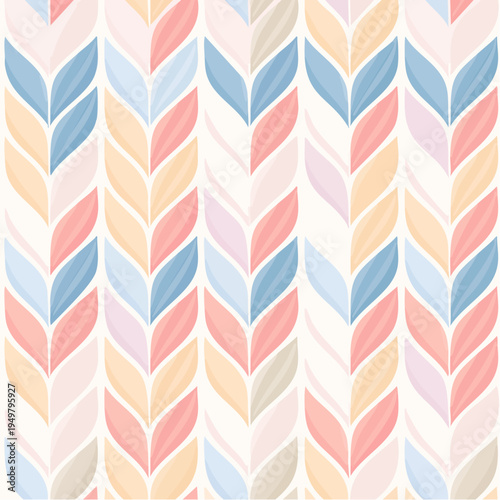 Seamless knitted winter sweater pattern, soft pastel colors, cozy wool textile texture with handmade yarn stitches, perfect for crafts and decor