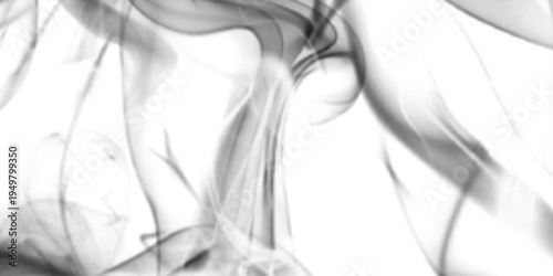  Abstract black smoke on white background,  lines pattern black smoke creating abstract shapes on a   White background,  abstract wavy pattern on a white backdrop for design and print templates.