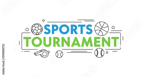 Vector sports tournament icons set