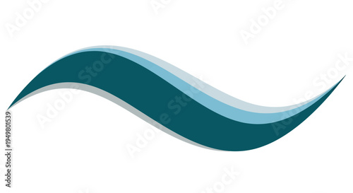 Abstract Blue Wave Design