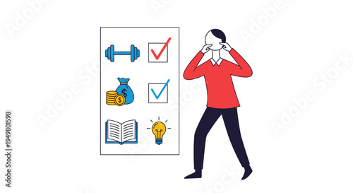 Personal Productivity Checklist and Task Management Concept