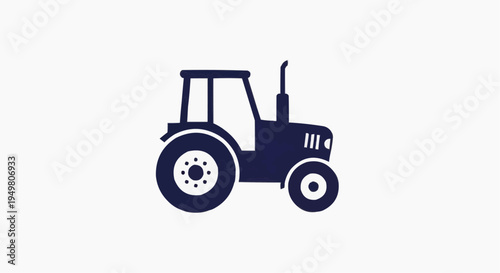 tractor isolated on white