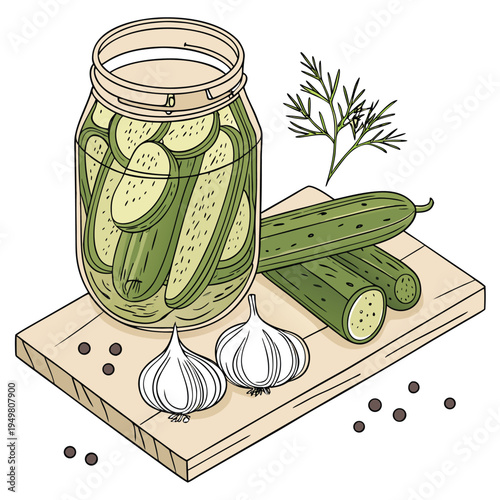 fresh vegetables in a glass jar