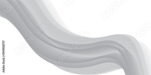 Abstract 3D human body on white wavy background with light and dynamic design.